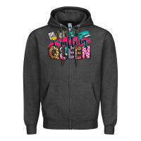 Charcoal Heather crafting queen Zipper Hoodie - Zillion Design Studio