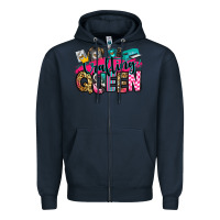 Navy crafting queen Zipper Hoodie - Zillion Design Studio