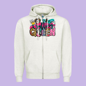 Crafting Queen Zipper Hoodie Designed By Zillion Design Studio