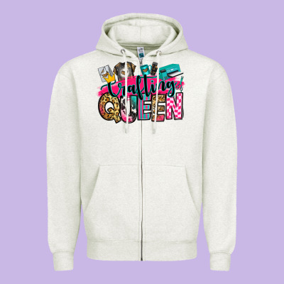 Crafting Queen Zipper Hoodie Designed By Zillion Design Studio
