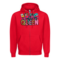 Red crafting queen Zipper Hoodie - Zillion Design Studio