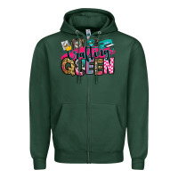 Sports Green crafting queen Zipper Hoodie - Zillion Design Studio