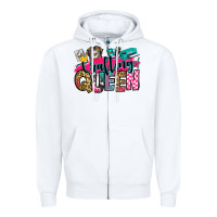 White crafting queen Zipper Hoodie - Zillion Design Studio