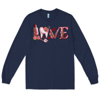 Navy valentines day dental love Long Sleeve Tee - RanaPortraitStore
