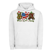 Pigment Lunar Rock peace love army christmas Urban Hoodie - NancyCooperArtShop