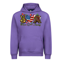 Tulip peace love army christmas Urban Hoodie - NancyCooperArtShop