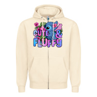 Sandshell cute and fluffy stitch Zipper Hoodie - Zillion Design Studio