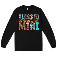 Black blessed mini Long Sleeve Tee - Zillion Design Studio