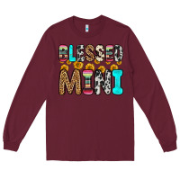 Burgundy blessed mini Long Sleeve Tee - Zillion Design Studio
