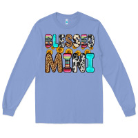 Colony Blue blessed mini Long Sleeve Tee - Zillion Design Studio