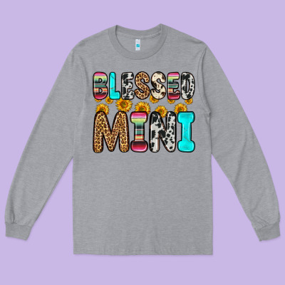 Blessed Mini Long Sleeve Tee Designed By Zillion Design Studio