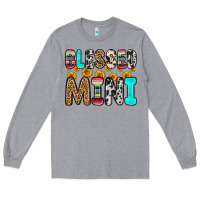 Heather Grey blessed mini Long Sleeve Tee - Zillion Design Studio