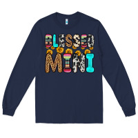 Navy blessed mini Long Sleeve Tee - Zillion Design Studio