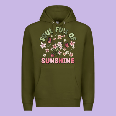 Soul Full Of Sunshine Premium Hoodie Designed By Maliassmallbusiness