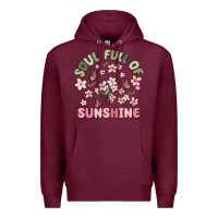 Burgundy soul full of sunshine Premium Hoodie - MaliasSmallBusiness