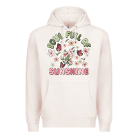 Pale Pink soul full of sunshine Premium Hoodie - MaliasSmallBusiness