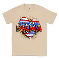 Mushroom American mama heart Classic Tee - Zillion Design Studio