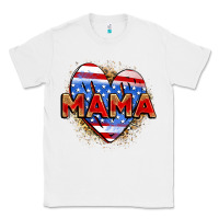 White American mama heart Classic Tee - Zillion Design Studio