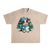French Oak winter i'm udderly freezing baby cow Urban Heavy Tee - MaliasSmallBusiness