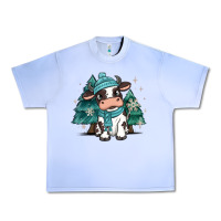 Grape Ice winter i'm udderly freezing baby cow Urban Heavy Tee - MaliasSmallBusiness