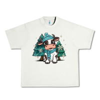 Pistachio winter i'm udderly freezing baby cow Urban Heavy Tee - MaliasSmallBusiness