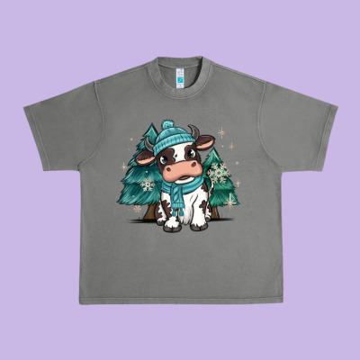 Urban Heavy Tee winter i'm udderly freezing baby cow