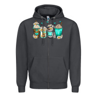 Smoke daisy coffee cups Zipper Hoodie - Zillion Design Studio