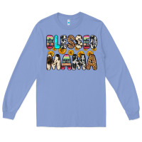 Colony Blue blessed mama Long Sleeve Tee - Zillion Design Studio