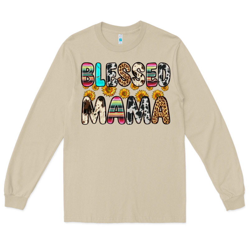 Blessed Mama Long Sleeve Tee by Zillion Design Studio | Teevron