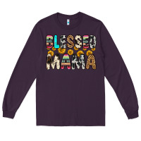 Plum blessed mama Long Sleeve Tee - Zillion Design Studio