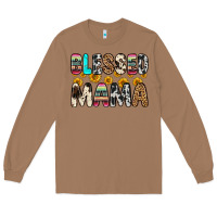 Toasted Coconut blessed mama Long Sleeve Tee - Zillion Design Studio