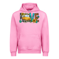 Fuchsia Pink school bus love Urban Hoodie - NancyCooperArtShop