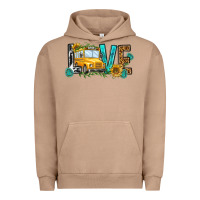 Pigment Burro school bus love Urban Hoodie - NancyCooperArtShop