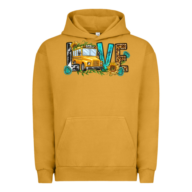 School Bus Love Urban Hoodie by NancyCooperArtShop | Teevron