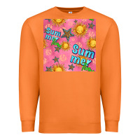 Carrot summer time of the sun seamless pattern Premium Sweatshirt - BundleAndBundleShop