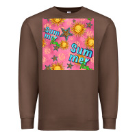 Chestnut summer time of the sun seamless pattern Premium Sweatshirt - BundleAndBundleShop
