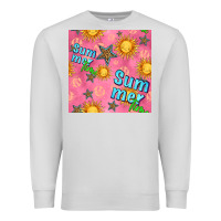 Dove Grey summer time of the sun seamless pattern Premium Sweatshirt - BundleAndBundleShop