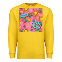 Lemon summer time of the sun seamless pattern Premium Sweatshirt - BundleAndBundleShop