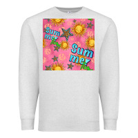 Oatmeal Heather summer time of the sun seamless pattern Premium Sweatshirt - BundleAndBundleShop