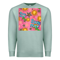 Seafoam summer time of the sun seamless pattern Premium Sweatshirt - BundleAndBundleShop