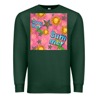 Sports Green summer time of the sun seamless pattern Premium Sweatshirt - BundleAndBundleShop