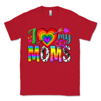 Red i love my moms Classic Tee - texasbilliewilder