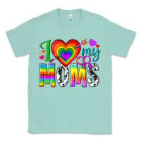 Seafoam i love my moms Classic Tee - texasbilliewilder