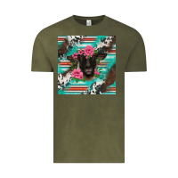 Vintage Olive western suffolk ewe Vintage Tee - BarkalooDesign