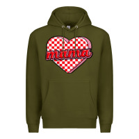 Army Green valentine mama Premium Hoodie - MaliasSmallBusiness