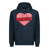 Navy valentine mama Premium Hoodie - MaliasSmallBusiness