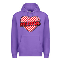 Purple valentine mama Premium Hoodie - MaliasSmallBusiness