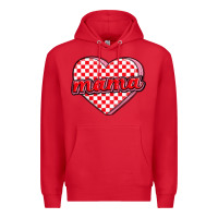 Red valentine mama Premium Hoodie - MaliasSmallBusiness