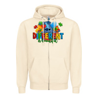 Sandshell different is beautiful autism stitch Zipper Hoodie - Zillion Design Studio
