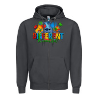 Smoke different is beautiful autism stitch Zipper Hoodie - Zillion Design Studio